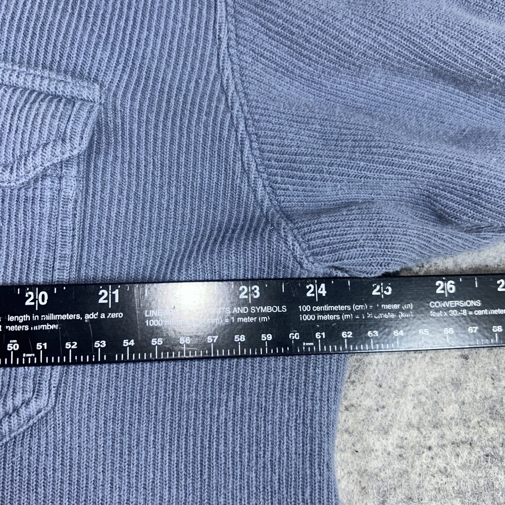 Eddie Bauer Legend Sweater XL Gray Sweatshirt Summit Pullover 1/4 Zip Pockets - Picture 7 of 8